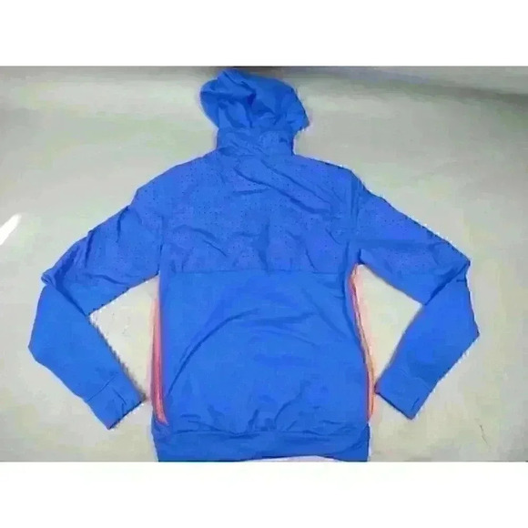 Adidas Running Response Women's Small Blue Orange Hoodie Track Jacket - Picture 7 of 9